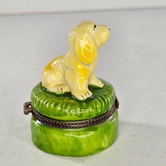 Greenbrier International Golden Retriever Dog Trinket Box Cocker Spaniel - Picture 4 of 8